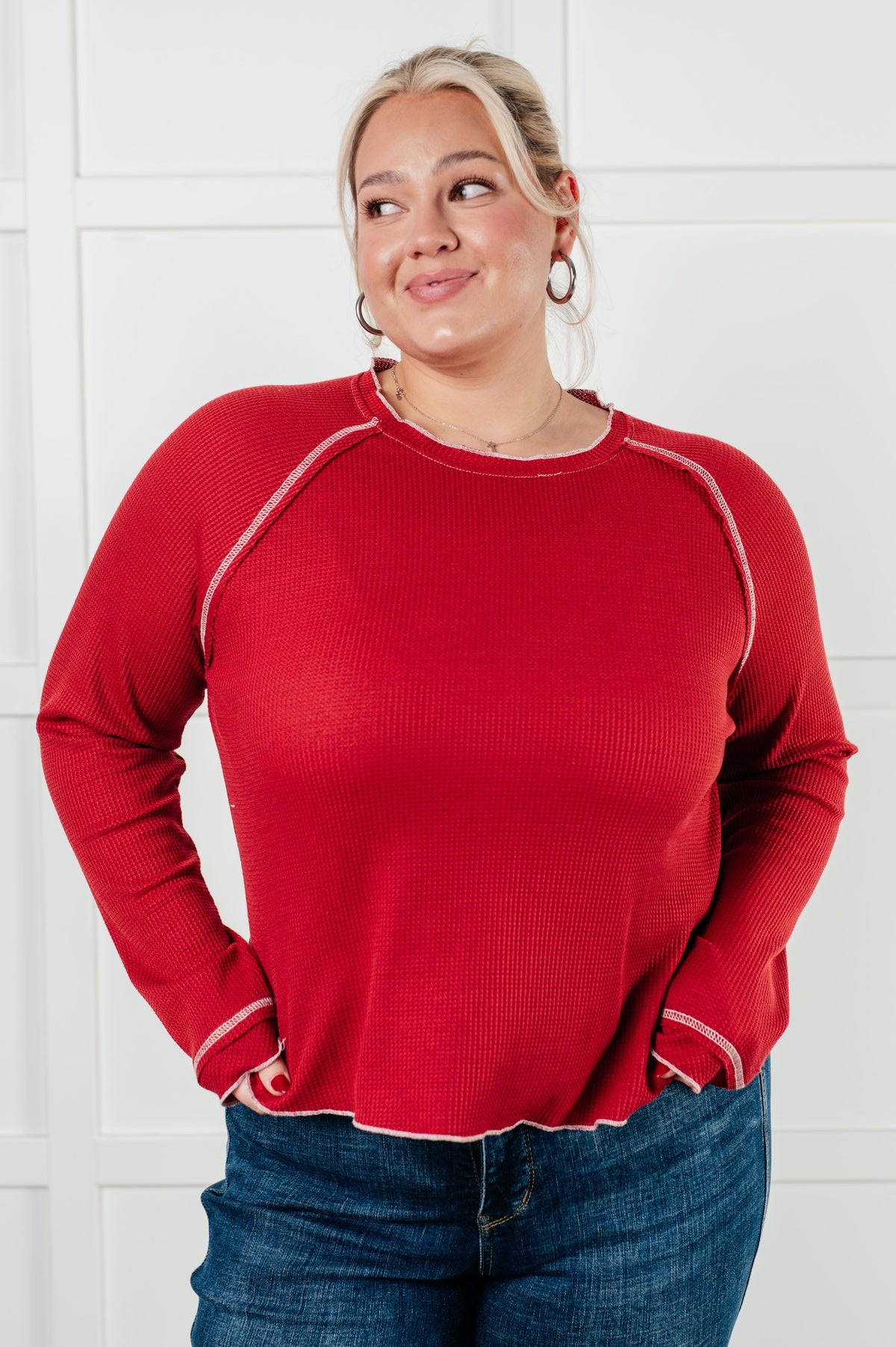 Hazel Blues® |  Clever Expression Long Sleeve Top