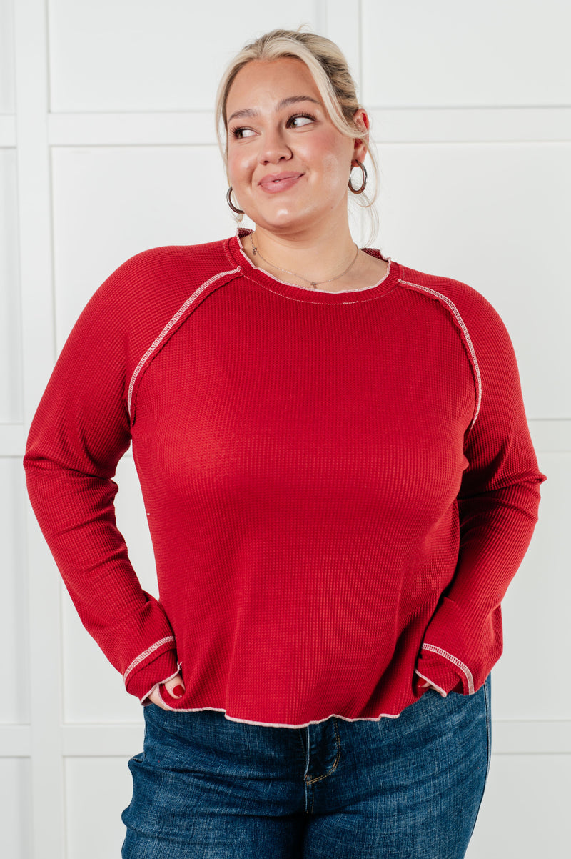 Hazel Blues® |  Clever Expression Long Sleeve Top