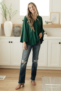 Hazel Blues® |  Climb On V-Neck Blouse