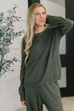 Hazel Blues® |  Clove Sweater in Moss