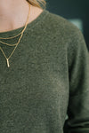 Hazel Blues® |  Clove Sweater in Moss