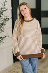 Hazel Blues® |  Cocoa Lane Stripe Top