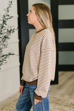 Hazel Blues® |  Cocoa Lane Stripe Top