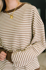 Hazel Blues® |  Cocoa Lane Stripe Top