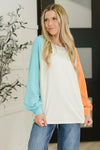 Hazel Blues® |  Color Me Confused Color Block Top