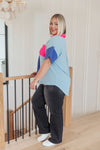 Hazel Blues® |  Color Me Cool Color Block Top