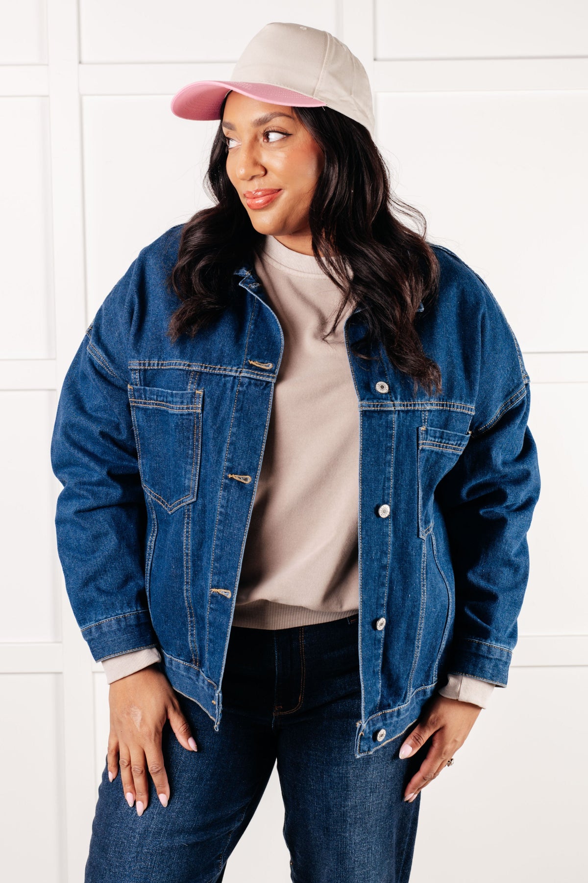 Hazel Blues® |  Have We Met Oversized Denim Jacket