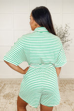Hazel Blues® |  Comfort Me Striped Romper