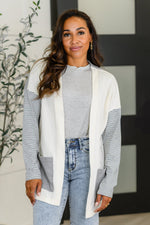 Hazel Blues® |  Consider it So Color Block Cardigan