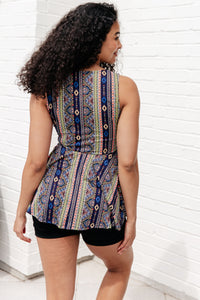 Hazel Blues® |  Cool Connections Peplum Tank