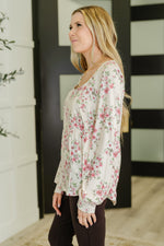 Hazel Blues® |  Cool to Be Kind Floral Blouse