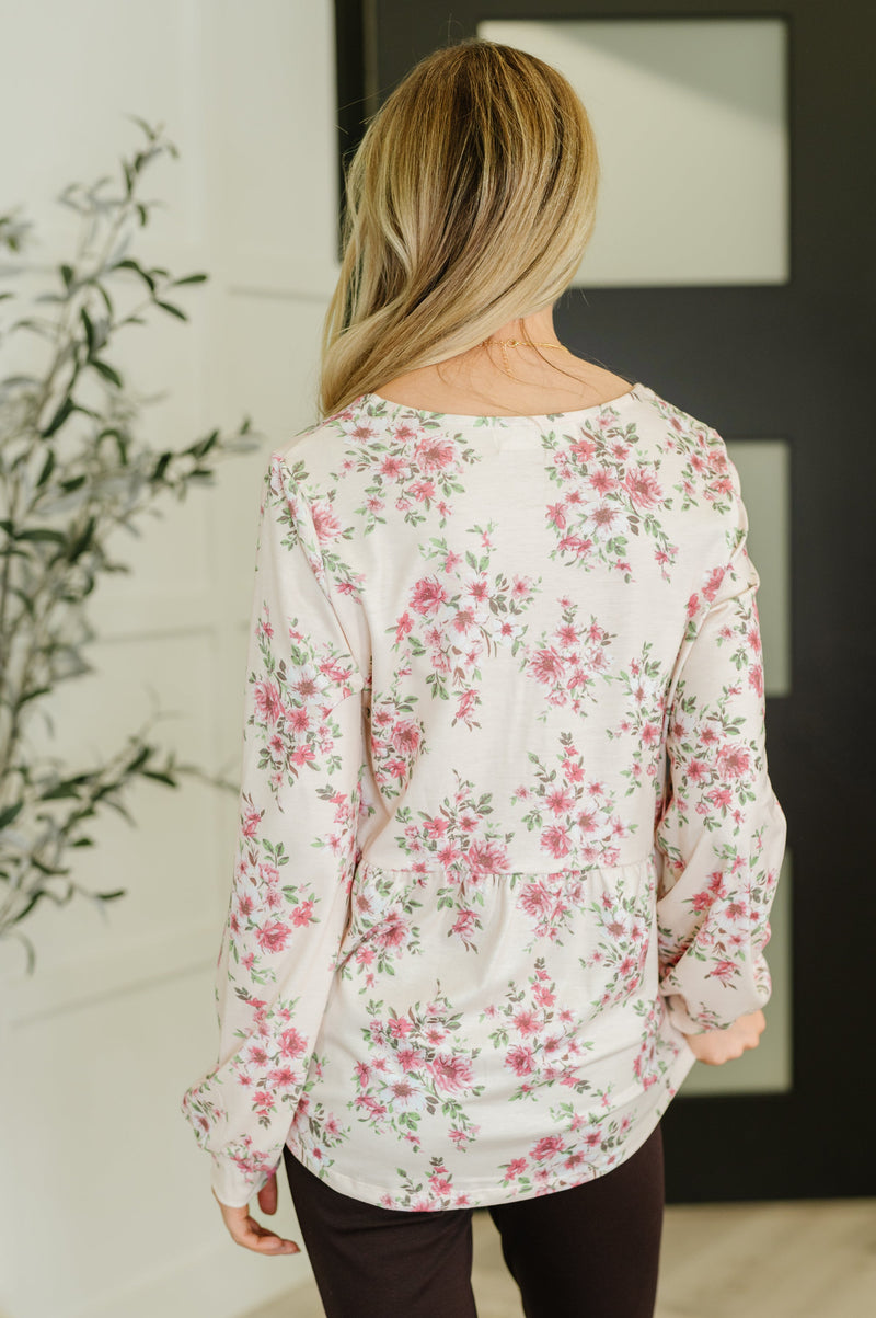 Hazel Blues® |  Cool to Be Kind Floral Blouse