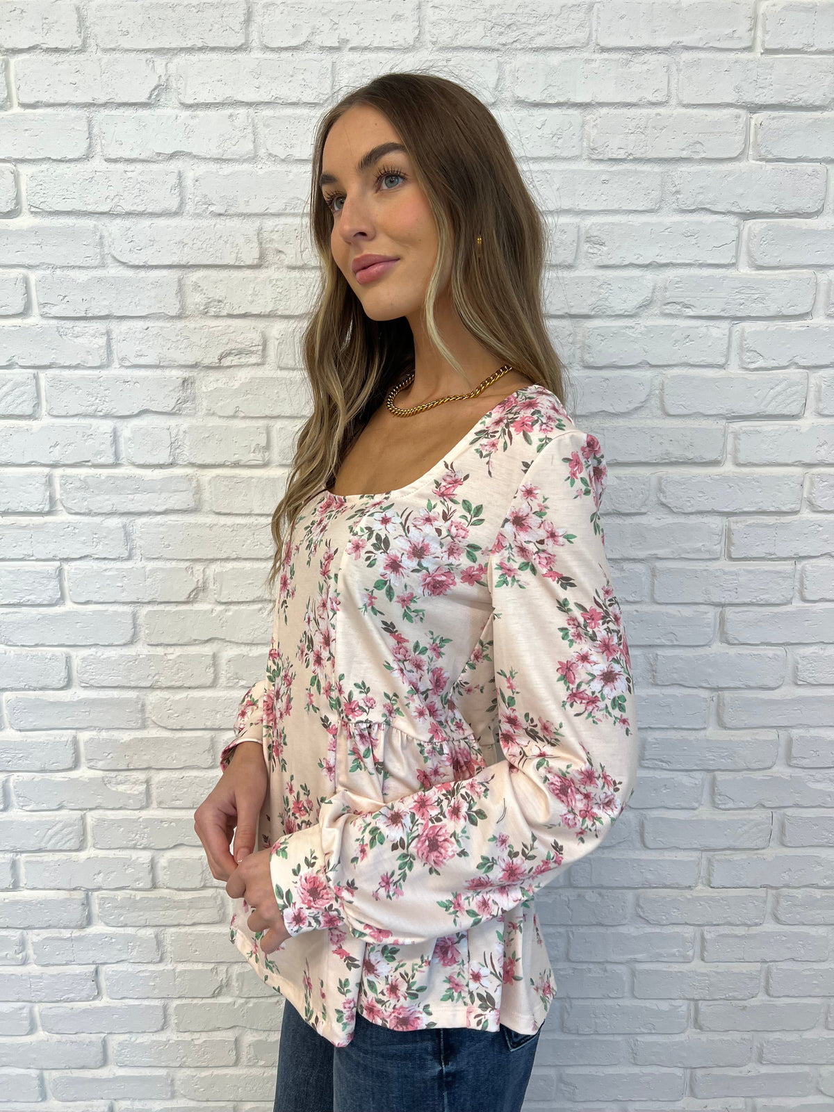 Hazel Blues® |  Cool to Be Kind Floral Blouse