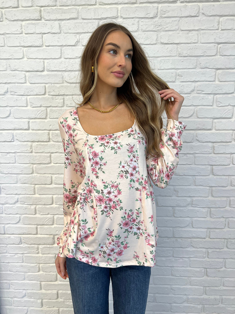 Hazel Blues® |  Cool to Be Kind Floral Blouse