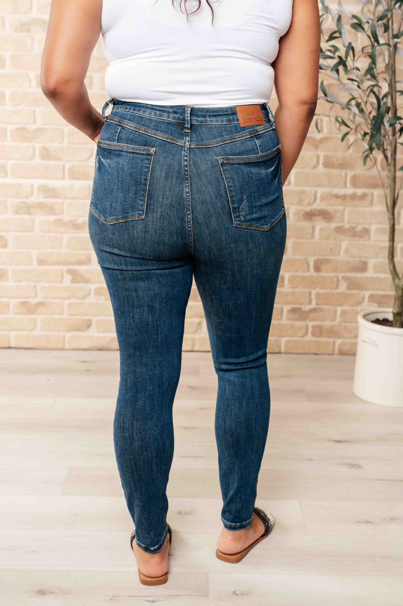 Hazel Blues® |  Cora High Rise Control Top Skinny Jeans