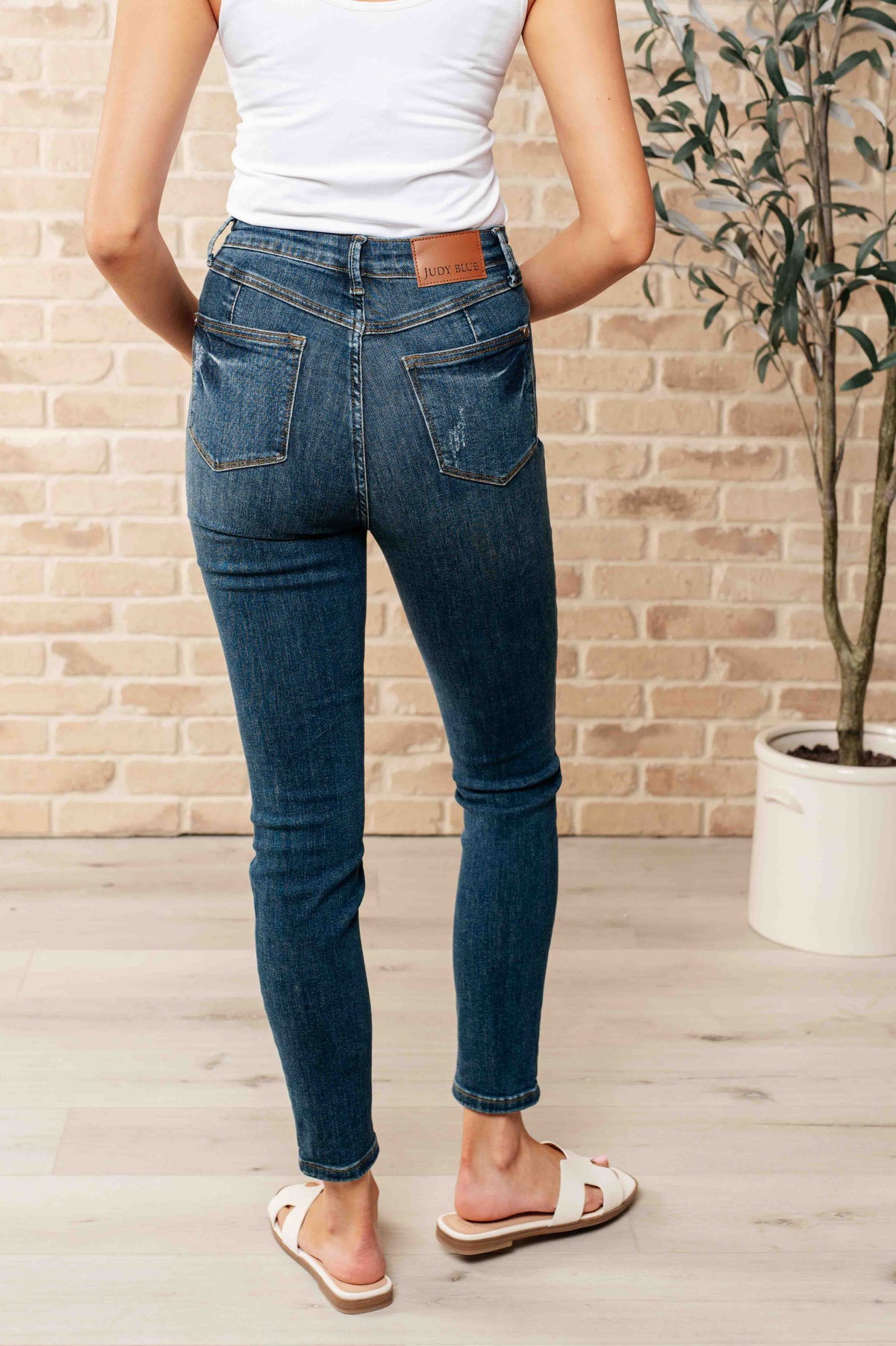 Hazel Blues® |  Cora High Rise Control Top Skinny Jeans