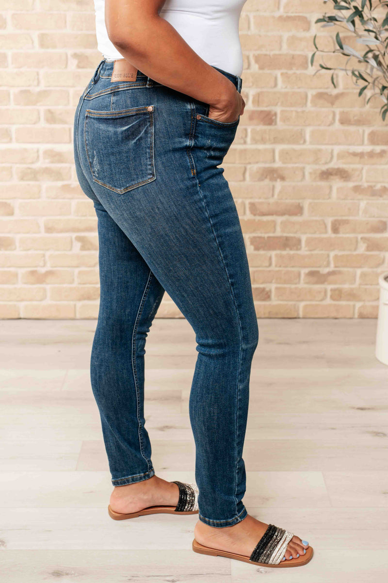 Hazel Blues® |  Cora High Rise Control Top Skinny Jeans