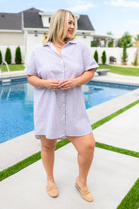 Hazel Blues® |  Cornelia Striped Shirt Dress