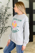 Hazel Blues® |  Country Club Pickle Ball Graphic Sweatshirt