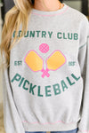 Hazel Blues® |  Country Club Pickle Ball Graphic Sweatshirt