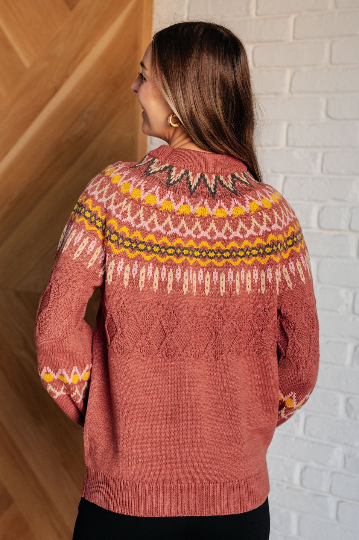 Hazel Blues® |  Cozy Chalet Fair Isle Sweater