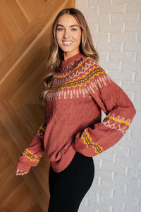 Hazel Blues® |  Cozy Chalet Fair Isle Sweater