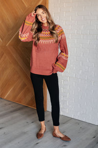 Hazel Blues® |  Cozy Chalet Fair Isle Sweater