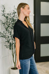 Hazel Blues® |  PREORDER: Crinkle Wove V-Neck Blouse in Four Colors