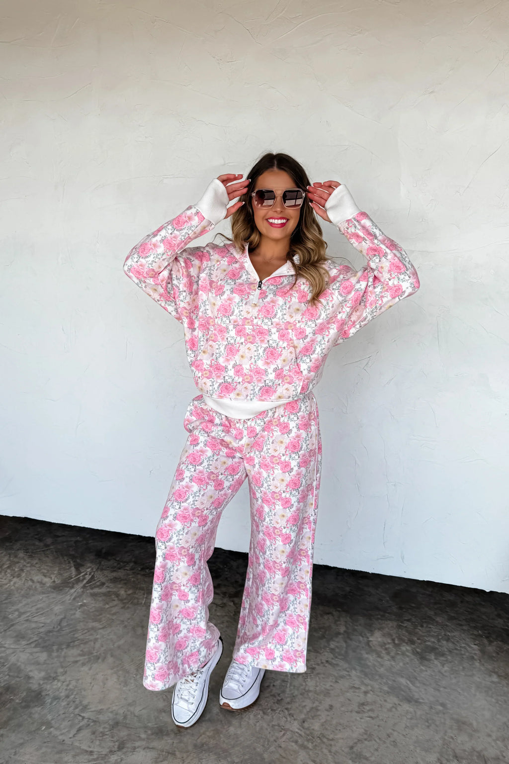 Hazel Blues® | Floral & Cheetah Easy Does it Pullover