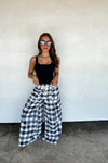 Hazel Blues® |  PREORDER: Plaid Behavior Wide Leg Pants