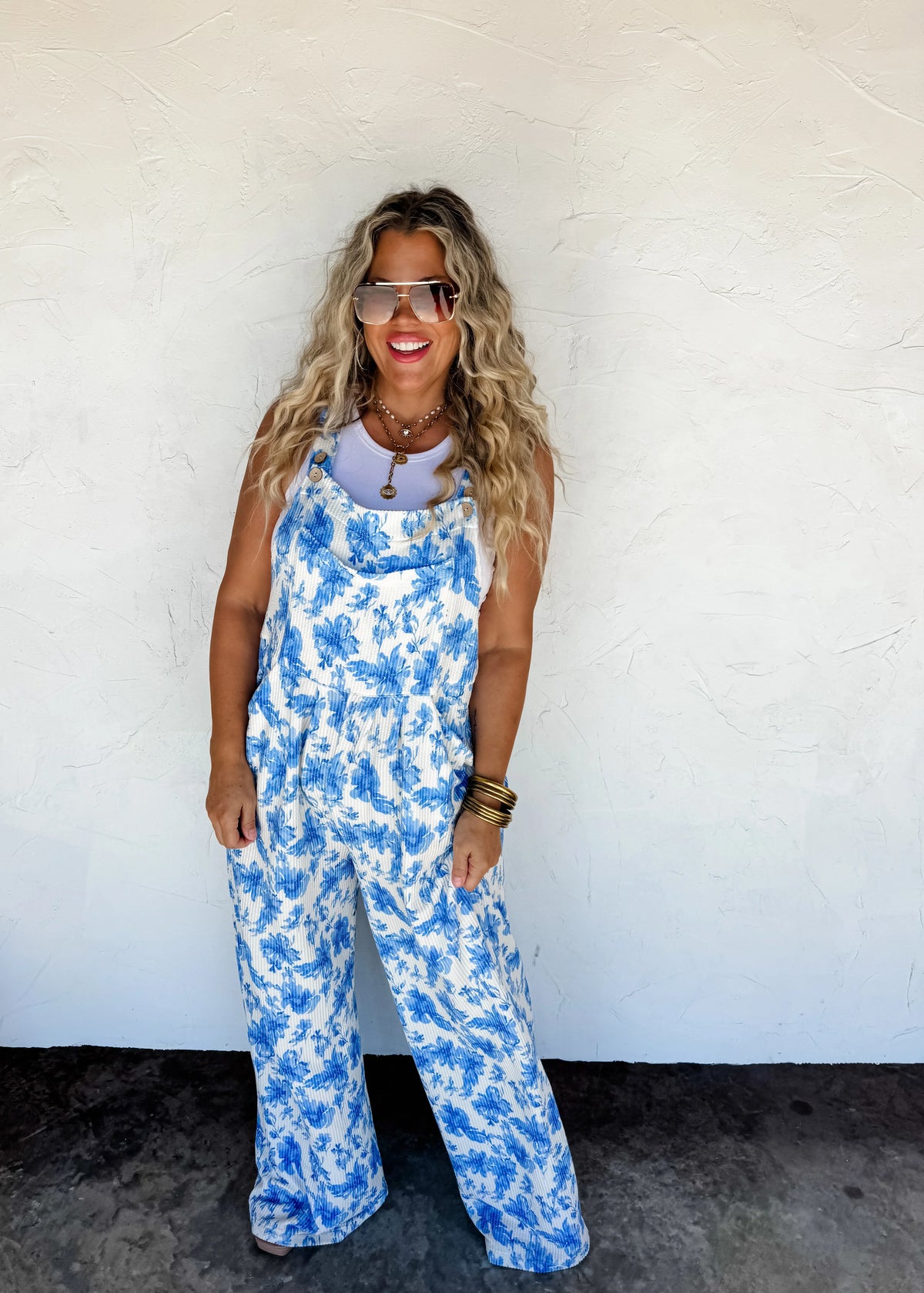 Hazel Blues® |  PREORDER: Cassidy Floral Boho Overalls in Two Prints