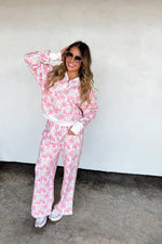Hazel Blues® |  Floral & Cheetah Drift Away Joggers