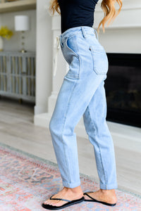 Hazel Blues® |  Cooper High Rise Vintage Denim Jogger