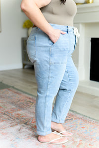 Hazel Blues® |  Cooper High Rise Vintage Denim Jogger