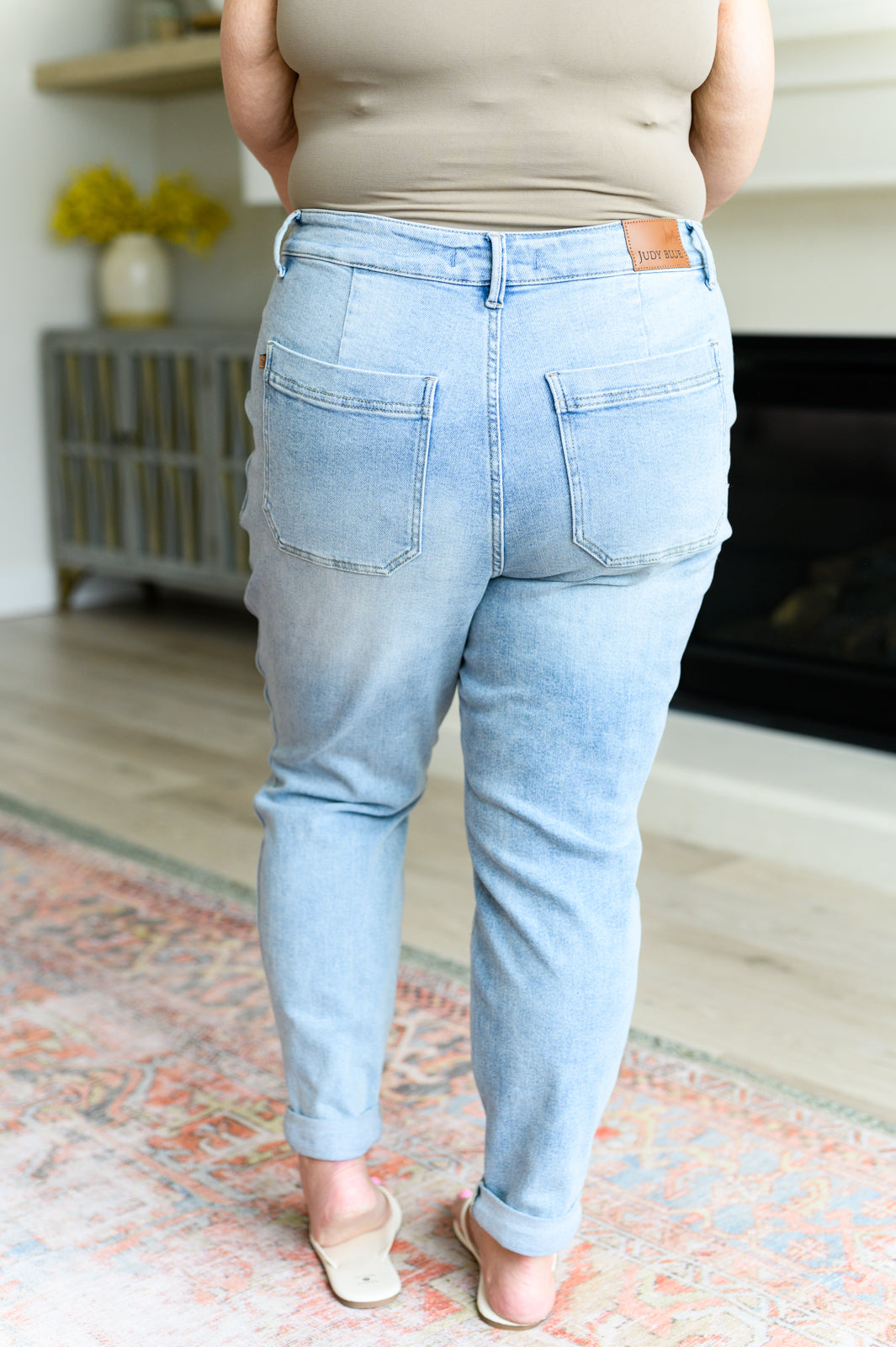 Hazel Blues® |  Cooper High Rise Vintage Denim Jogger