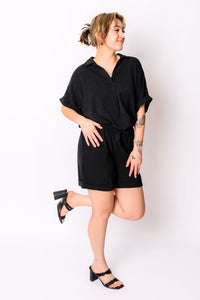 Hazel Blues® |  Because I Said So Dolman Sleeve Top in Black