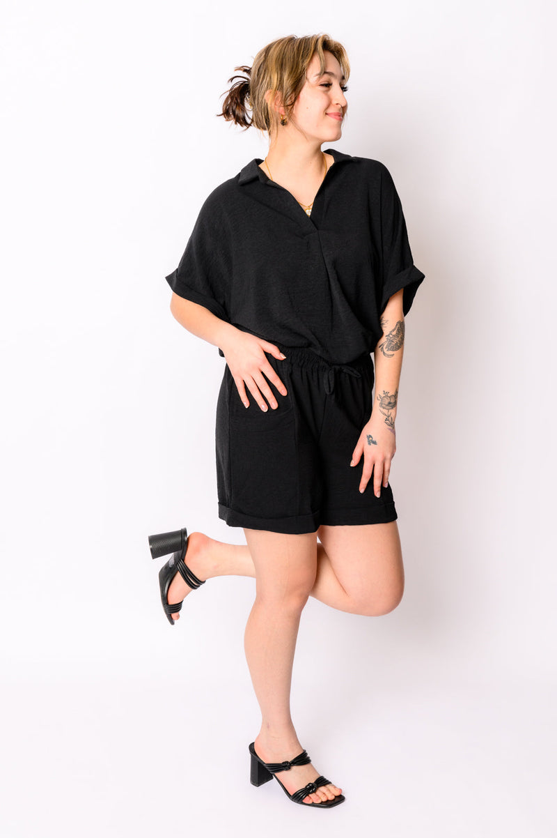 Hazel Blues® |  Because I Said So Dolman Sleeve Top in Black