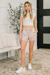Daily Routine  Mineral Wash Shorts in Ash Mocha