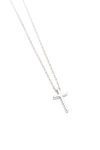 Hazel Blues® |  Dainty Silver Cross Necklace