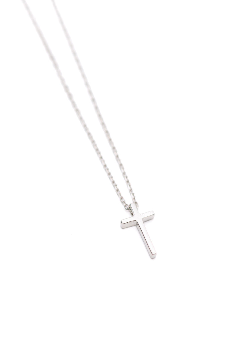 Hazel Blues® |  Dainty Silver Cross Necklace