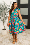 Hazel Blues® |  Daisy Me Rollin' Flutter Sleeve Dress