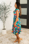 Hazel Blues® |  Daisy Me Rollin' Flutter Sleeve Dress