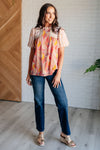 Hazel Blues® |  Day Dreamer Mixed Floral Top in Mauve