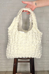 Day Out Cloud Tote Bag In Cream