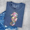 Hazel Blues® |  Seahorse Multiprint Graphic Tee