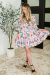 Hazel Blues® |  Depend on Me Boho Tiered Dress