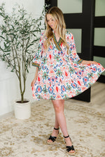 Hazel Blues® |  Depend on Me Boho Tiered Dress