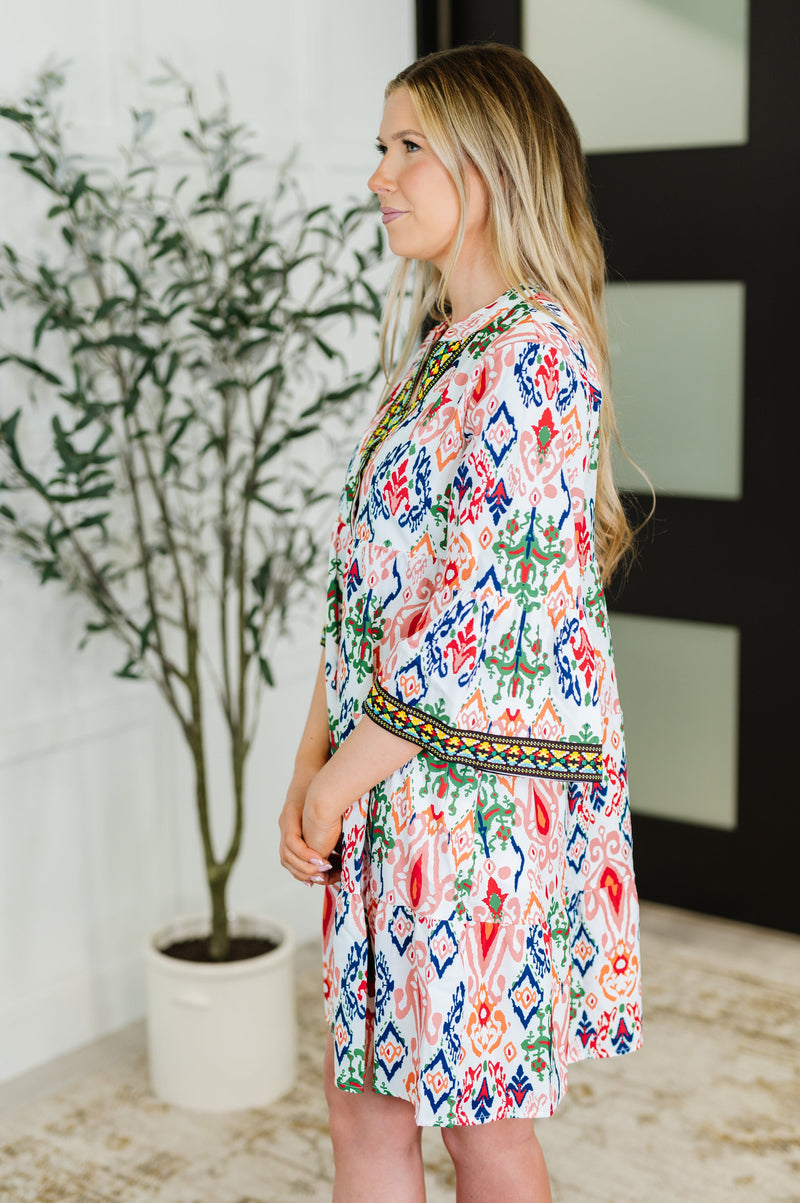 Hazel Blues® |  Depend on Me Boho Tiered Dress