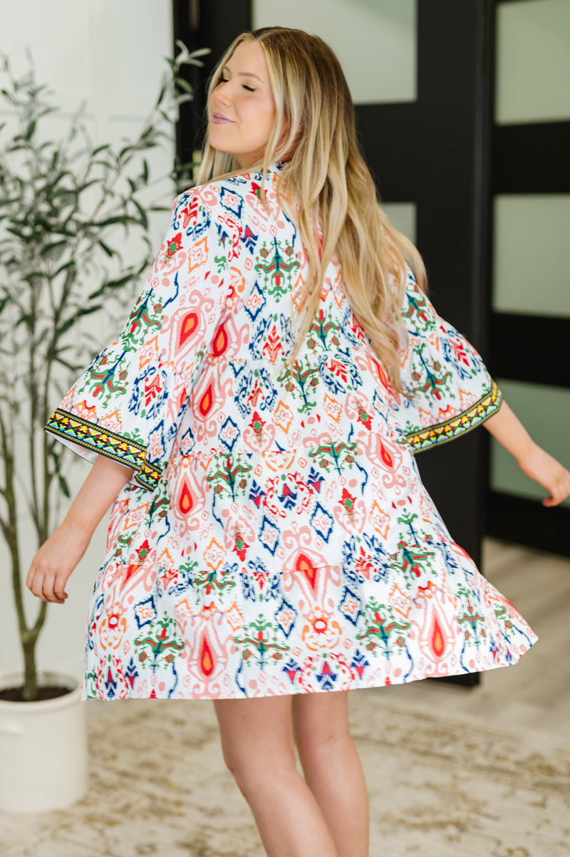 Hazel Blues® |  Depend on Me Boho Tiered Dress