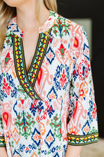 Hazel Blues® |  Depend on Me Boho Tiered Dress